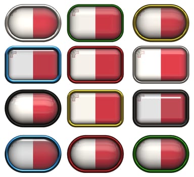twelve buttons of the Flag of Malta