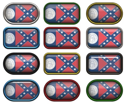twelve buttons of the Flag of Georgia
