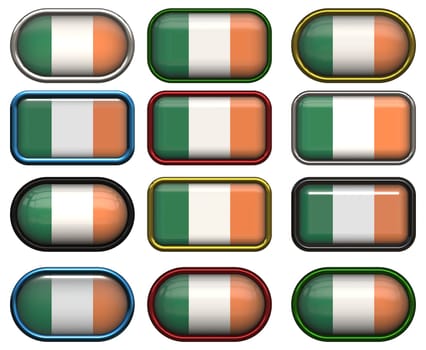 twelve Great buttons of the Flag of Ireland