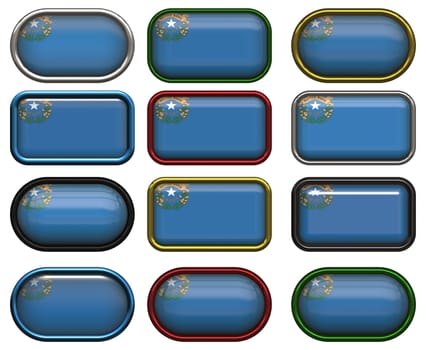 twelve Great buttons of the Flag of Nevada