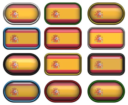 twelve Great buttons of the Flag of Spain