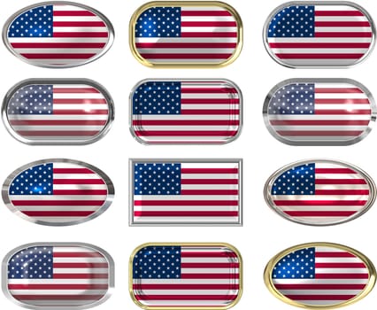 twelve Great buttons of the Flag of the United States
