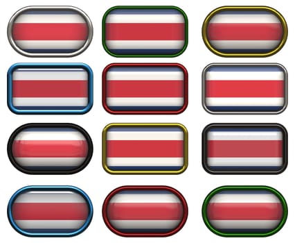 twelve buttons of the  Flag of Costa Rica