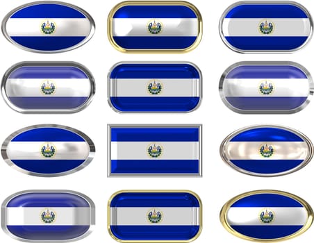 twelve buttons of the Flag of El Salvador