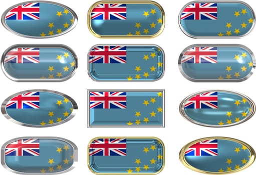 twelve buttons of the Flag of Tuvalu