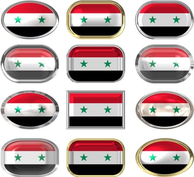twelve buttons of the Flag of Syria