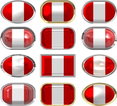 twelve buttons of the Flag of Peru