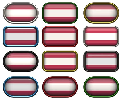 twelve buttons of the  Flag of Austria