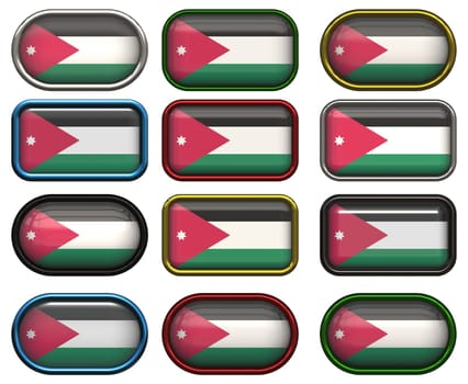 twelve Great buttons of the Flag of Jordan