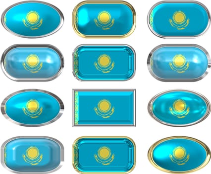 twelve Great buttons of the Flag of Kazakhstan