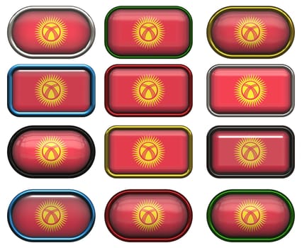 twelve Great buttons of the Flag of kyrgyzstan