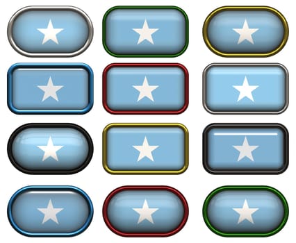 twelve Great buttons of the Flag of Somalia