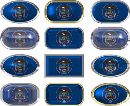 twelve Great buttons of the Flag of Utah