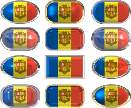 twelve buttons of the Flag of andorra