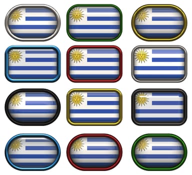 twelve buttons of the Flag of Uruguay