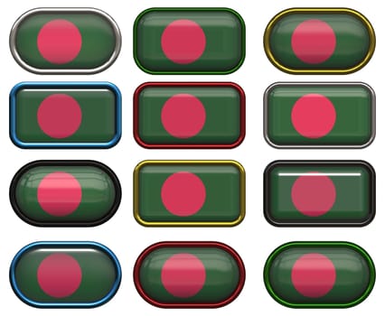 twelve buttons of the  Flag of Bangladesh