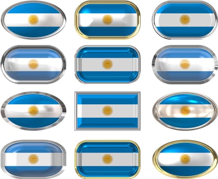 twelve buttons of the  Flag of Argentina