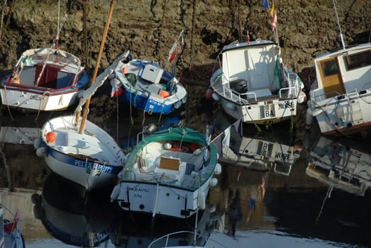 Boats in the old port of Biarritz