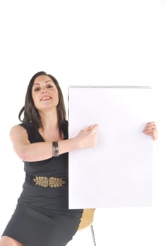 Woman with flipchart