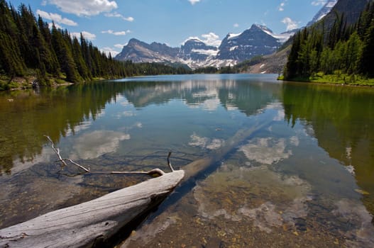 Sunburst Lake in Assiniboine Provincial Park, British Columbia, Canada