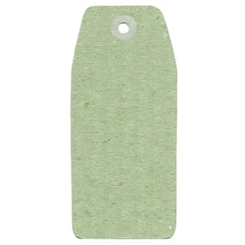 Tag label isolated over a white background