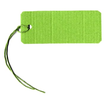 Price tag or address label with string