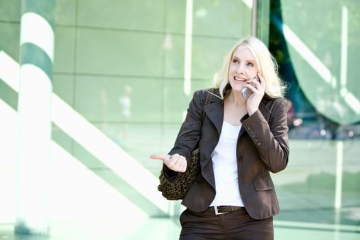 Woman with mobile phone