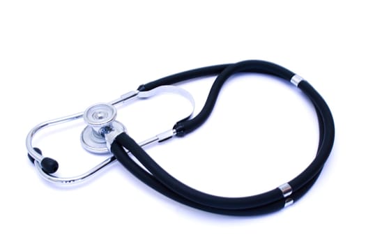 shot of the stetoscope isolated on white background