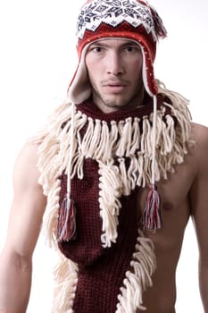 Man with scarf