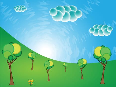 trees landscape