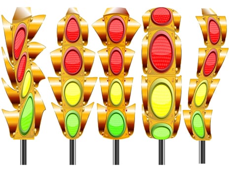 stylized traffic lights