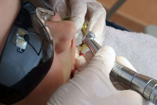 at the orthodontist