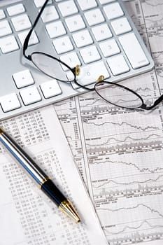Business finance graphs of a working capitalist