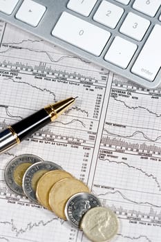 Business finance graphs of a working capitalist