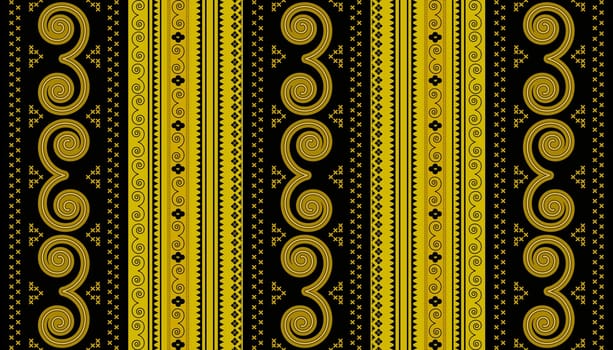 Etnic pattern with geometric shapes