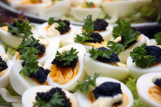 Caviar eggs