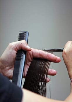 Cutting hair