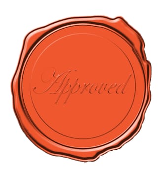 wax seal for for product or an award or certificate icon isoled on white
