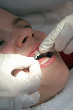 at the orthodontist