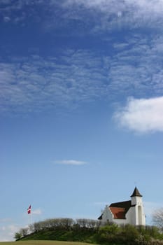 church in denmark in scandinavia. typical christian evangalic Lutheranian place of worship