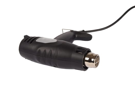 Hot air gun isolated on white background. Clipping patch included.