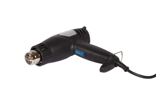Hot air gun isolated on white background. Clipping patch included.