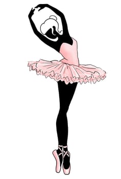 Woman ballet dancing