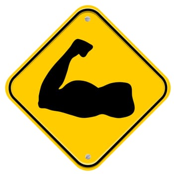 Yellow Shield with Strong Upper Arm