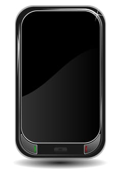 Smartphone isolated on white