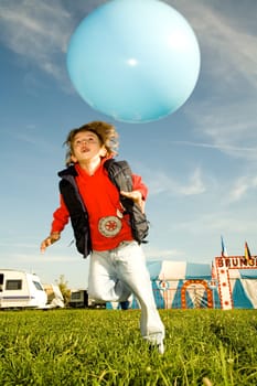 Boy with balloon