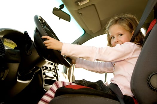 Child at the wheel