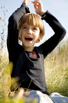 Child is happy
