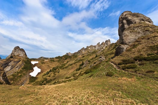 a beautiful path in Ciucas mountains, Romania