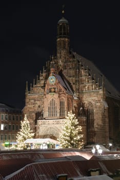 World-famous Nuremberg Christmas Market Night